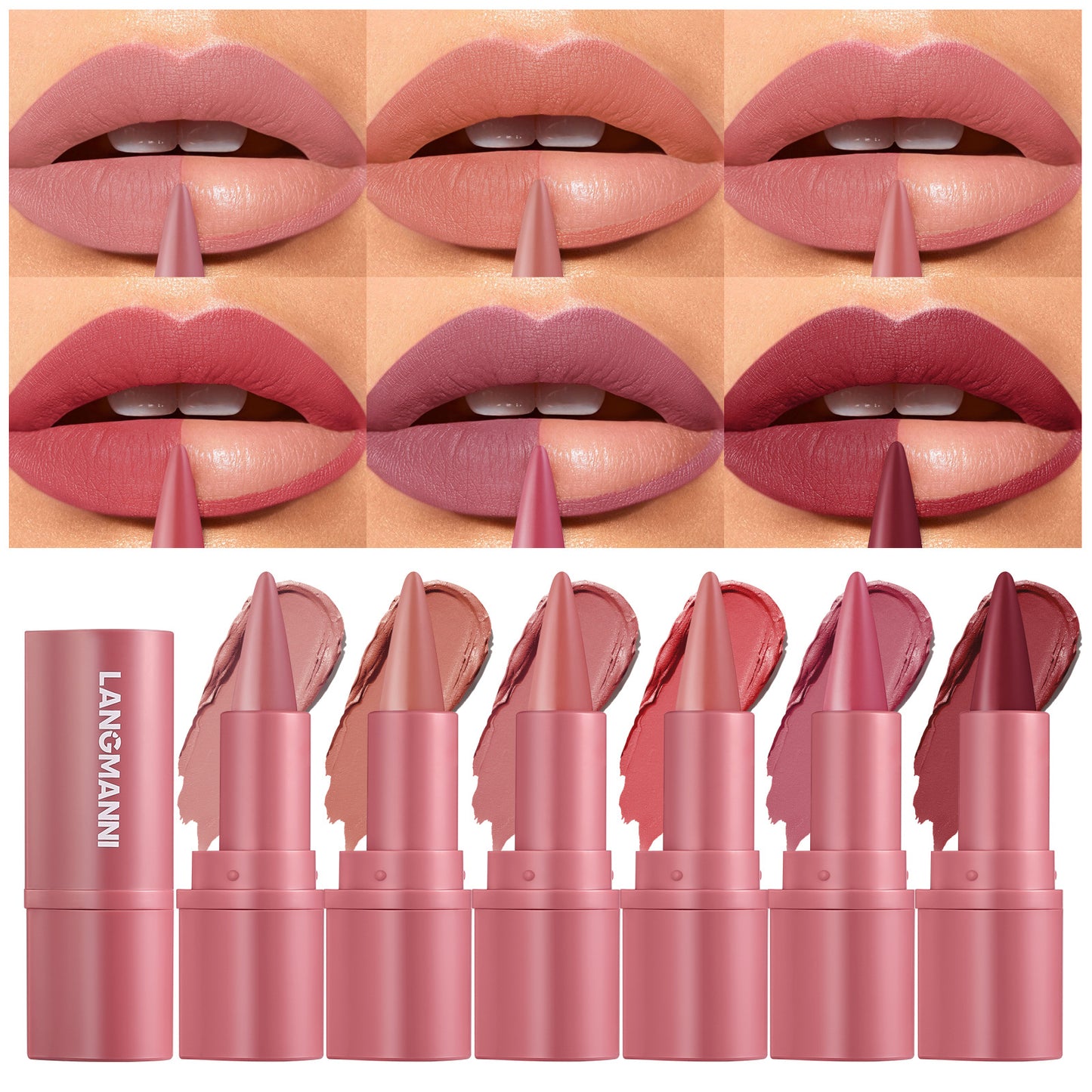 Multifunctional Lip Liner Lipstick Pen Matte