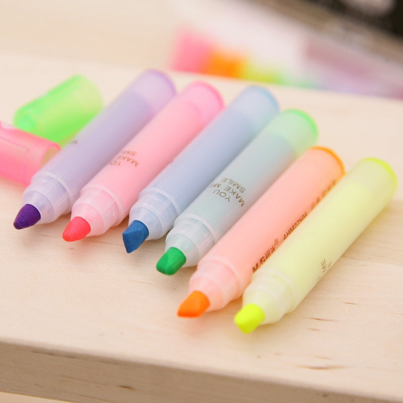 Highlighter 6 Color Set Highlighter Marker