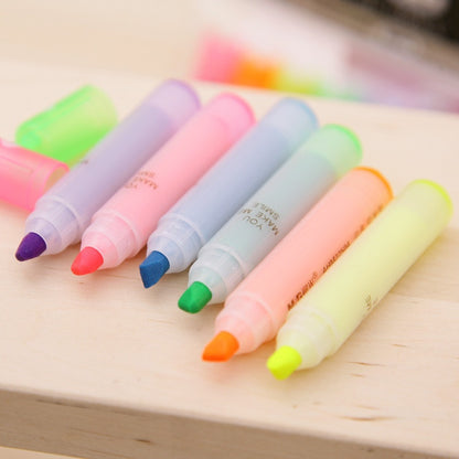 Highlighter 6 Color Set Highlighter Marker