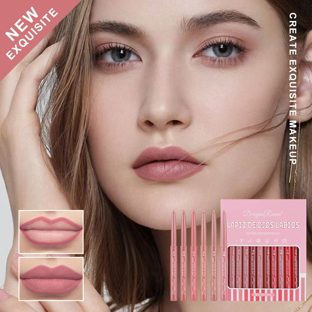 Lipstick Lip Liner Women's Box 12 Colors Suit