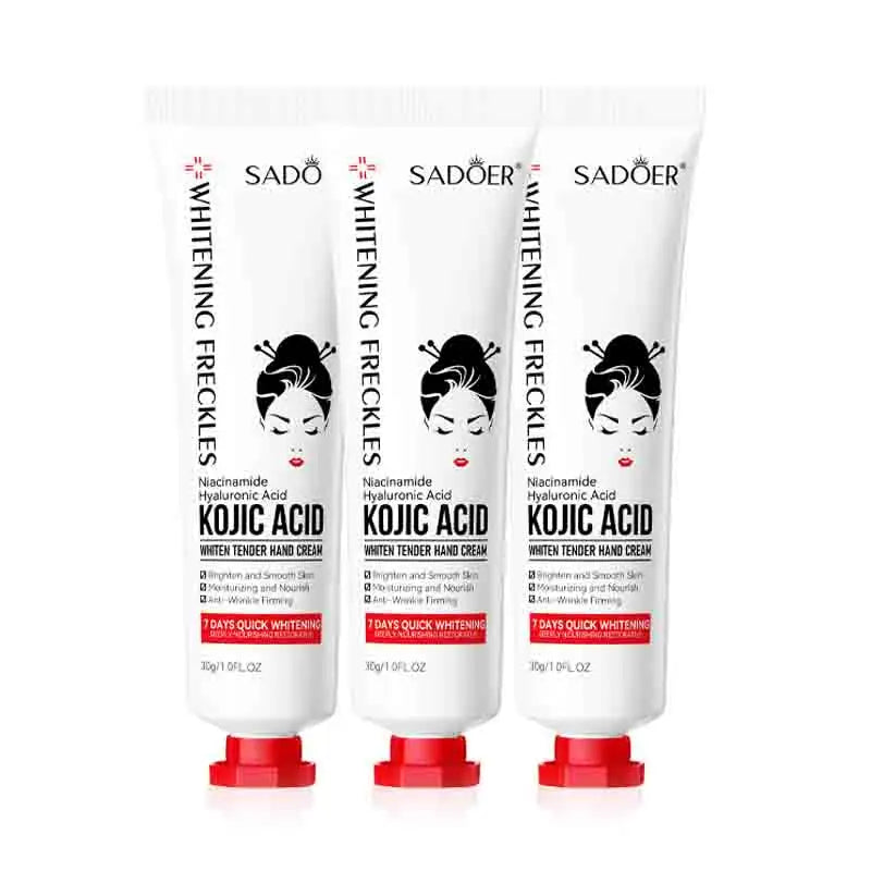 1/2/3/5pcs SADOER Kojic Acid Hand Cream Moisturizing Brightening Hydrating Hand Creams Beauty Hands Travel Size Skin Care