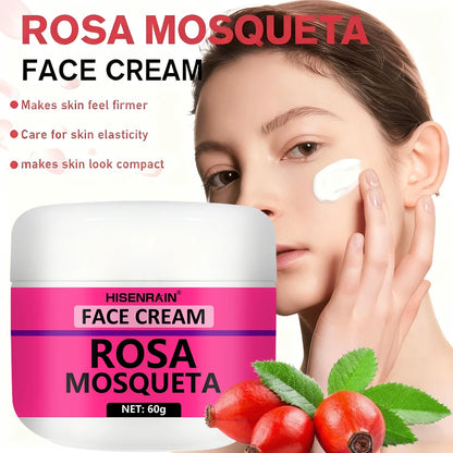 HISENRAIN Rosehip Skincare Set: Hydrating Serum & Moisturizing Cream Combo - Anti-Aging, 24H Moisture, Brightening Kit.