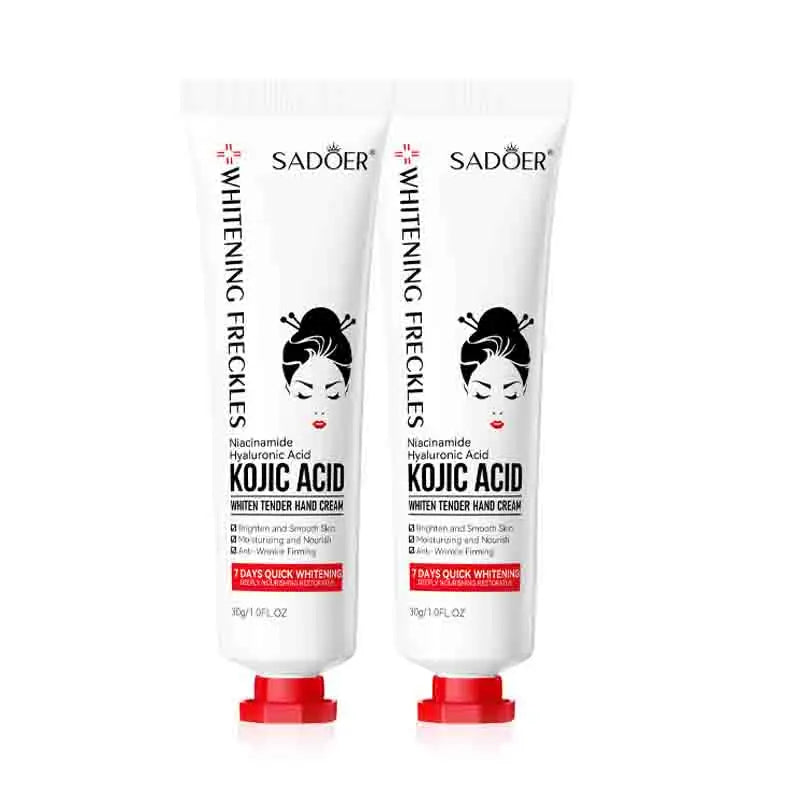 1/2/3/5pcs SADOER Kojic Acid Hand Cream Moisturizing Brightening Hydrating Hand Creams Beauty Hands Travel Size Skin Care