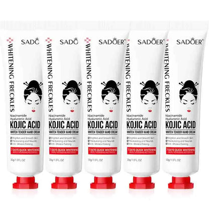 1/2/3/5pcs SADOER Kojic Acid Hand Cream Moisturizing Brightening Hydrating Hand Creams Beauty Hands Travel Size Skin Care