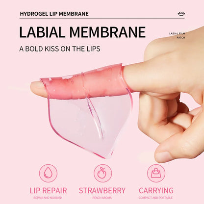 SADOER Fruits Moisturizing Lip Mask Lips Skin Care Nourishing Hydrating Crystal Collagen Gel Lip Patches Lips Plumper