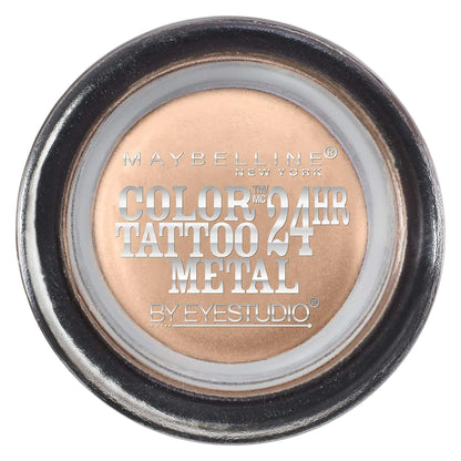 Maybelline New York Eyestudio ColorTattoo Metal 24HR Cream Gel Eyeshadow Barely Branded 0.14 Ounce (1 Count)