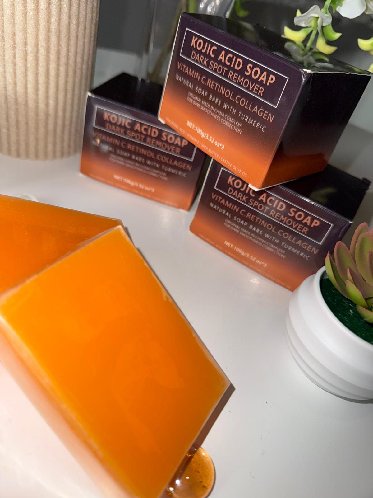 Kojic Acid Dark Spot Remover Soap Bar (turmeric)
