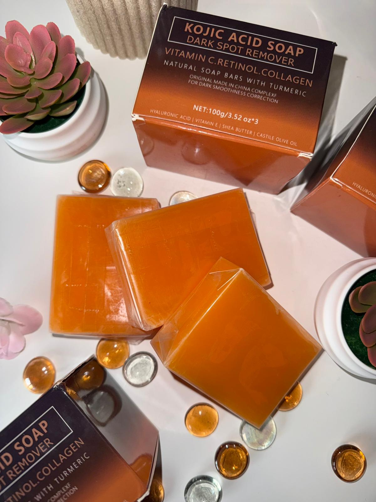 Kojic Acid Dark Spot Remover Soap Bar (turmeric)