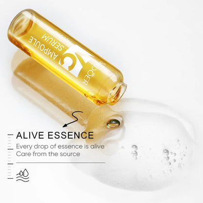 SADOER Vitamin C Ampoule Facial Essence Moisturizing Gold Hyaluronic Acid Serum Brightening Hydrating Face Beauty Skin Care